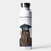 Personalisiert Moderner Abschluss Weibliche Gradui Trinkflasche (Links)