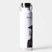 Personalisiert Moderner Abschluss Weibliche Gradui Trinkflasche (Vorne)