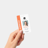 Personalisiert Moderner Beruflicher Mitarbeiter Or Ausweis (Handheld)