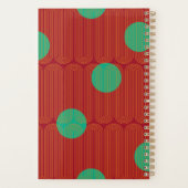 Personalisiert Moderner, eleganter Abstrakter Plan Planer (Rückseite)