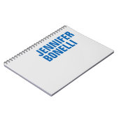 Personalisiert Moderner Minimalistischer Fetttext  Notizblock (Linke Seite)