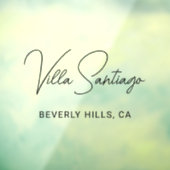 Personalisiert Moderner Name der Zuhause Residence Fensteraufkleber (Blatt 3)