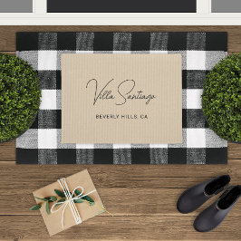 Personalisiert Moderner Name der Zuhause Residence Fußmatte