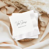 Personalisiert Moderner Name der Zuhause Residence Serviette