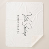 Personalisiert Moderner Name der Zuhause Residence Sherpadecke (Vorderseite)