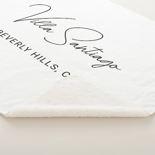 Personalisiert Moderner Name der Zuhause Residence Sherpadecke (3/4)