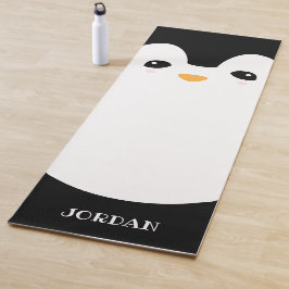 Personalisiert Moderner Niedlicher Schwarz-weißer Yogamatte