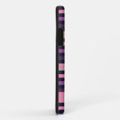 Personalisiert Moderner rosa Lila Streifen Gemuste Case-Mate iPhone Hülle (Hinten/Rechts)