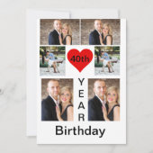 Personalisiert Moderner Trend Geburtstag Einladung (Vorderseite)