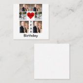 Personalisiert Moderner Trend Geburtstag Quadratische Visitenkarte (Vorne/Hinten)