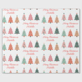 Personalisiert Moderner Weihnachtsbaum Geschenkpapier (Flach)