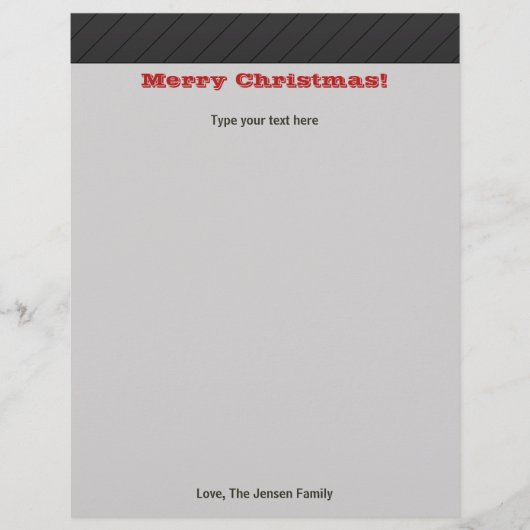 Personalisiert Moderner Weihnachtsfeiertag Station (Vorderseite)