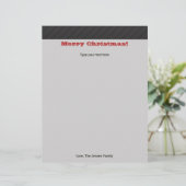 Personalisiert Moderner Weihnachtsfeiertag Station (Stehend Vorderseite)