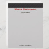 Personalisiert Moderner Weihnachtsfeiertag Station (Vorne/Hinten)