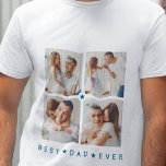 Personalisiert Modernes 4-Foto-Hotel "Best Vater E T-Shirt<br><div class="desc">Fügen Sie 4 Fotos zu diesem modernen 'Best Vater Ever' T - Shirt hinzu, um ein tolles Geschenk für den Vatertag oder den Geburtstag des Vaters zu schaffen. Text- und Textfarbe können auf alles geändert werden, was Sie gewollt haben. Wenn Sie Hilfe bei der Anpassung benötigen, schreiben Sie mir bitte...</div>