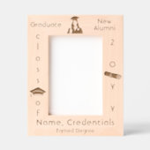 Personalisiert-Modernes Abschluss Foto Cap, Diplom Geätzte Rahmen (Vorderseite)