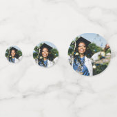 Personalisiert Modernes Abschluss Foto Konfetti (Vorderseiten)