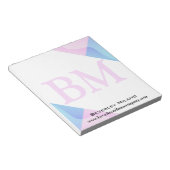 Personalisiert Modernes Berufliches Notepad Notizblock (angewinkelt)