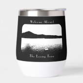 Personalisiert Modernes Bootdekor Schwarz-weiß Pon (Links)