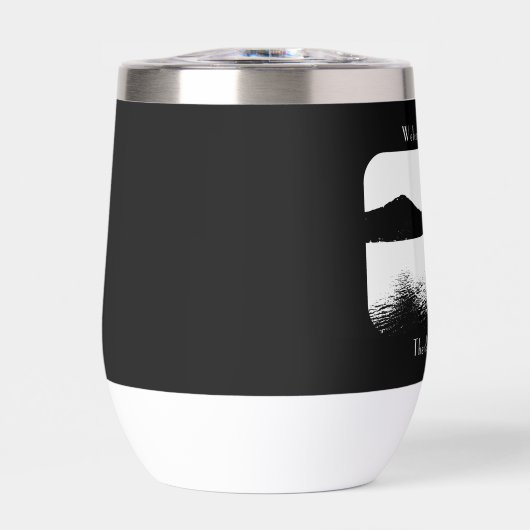 Personalisiert Modernes Bootdekor Schwarz-weiß Pon (Vorderseite)