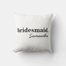 Personalisiert Modernes Brautparty Bridesmaid Kissen