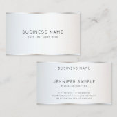 Personalisiert Modernes, elegantes Schlichtes Temp Visitenkarte (Vorne/Hinten)
