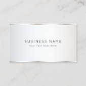 Personalisiert Modernes, elegantes Schlichtes Temp Visitenkarte (Vorderseite)