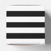 Personalisiert Modernes, elegantes Schwarz-Weiß-St Geschenkschachtel (Oben)