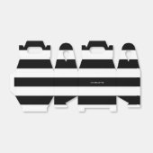 Personalisiert Modernes, elegantes Schwarz-Weiß-St Geschenkschachtel (Ungefaltet)