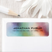 Personalisiert Modernes, farbenfrohes Abstraktes E (Insitu)