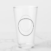 Personalisiert Modernes Foto Bester Vater Glas (Vorderseite)