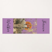 Personalisiert Modernes Lila Orange Yoga Mat Yogamatte (Vorderseite (Horizontal))