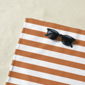 Personalisiert modernes, orangefarbenes Muster Strandtuch (Beispiel)