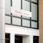 Personalisiert Modernes, rosafarbenes Brautparty Banner (Äußeres Gebäude)