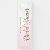 Personalisiert Modernes, rosafarbenes Brautparty Banner (Vertikal)