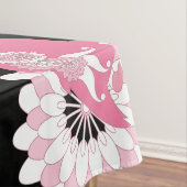 Personalisiert-Modernes Schwarzes Paisley Pink Fla Tischdecke (Beispiel)
