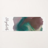 Personalisiert Modernes, stilvolles Abstrakt Yogamatte (Rückseite (Horizontal))