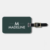 Personalisiert Modernes, stilvolles Design Gepäckanhänger (Vorderseite horizontal)