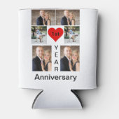 Personalisiert Modernes, trendiges Jubiläum Dosenkühler (Vorderseite)