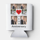 Personalisiert Modernes, trendiges Jubiläum Dosenkühler (Rückseite)