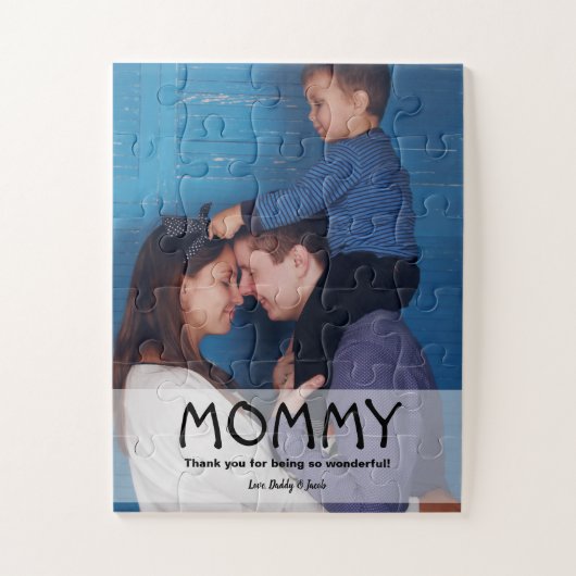 Personalisiert Mommy Foto Muttertag Puzzle (Vertikal)