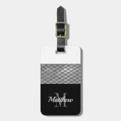 Personalisiert | Monogram Boys Mens Gepäckanhänger (Vorderseite vertikal)