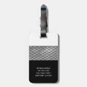 Personalisiert | Monogram Boys Mens Gepäckanhänger (Rückseite vertikal)