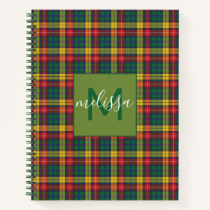 Personalisiert Monogram Clan Buchanan Tartan Karie Notizblock