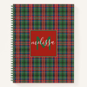 Personalisiert Monogram MacCulloch Tartan Kariert Notizblock