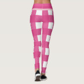 Personalisiert Monogram Modern Buffalo Karo Leggings (Rückseite)