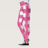 Personalisiert Monogram Modern Buffalo Karo Leggings (Links)