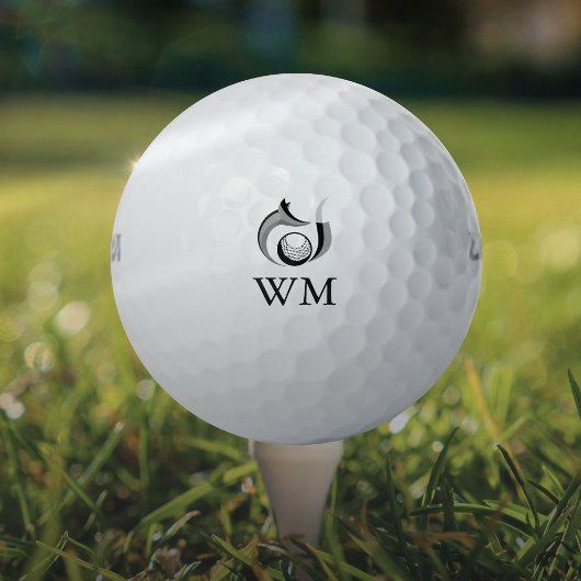 Personalisiert Monogram Modern Fox Golfball