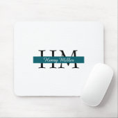 Personalisiert Monogram Mousepad | Benutzerdefinie (Mit Mouse)