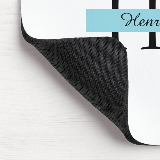 Personalisiert Monogram Mousepad | Benutzerdefinie (Ecke)